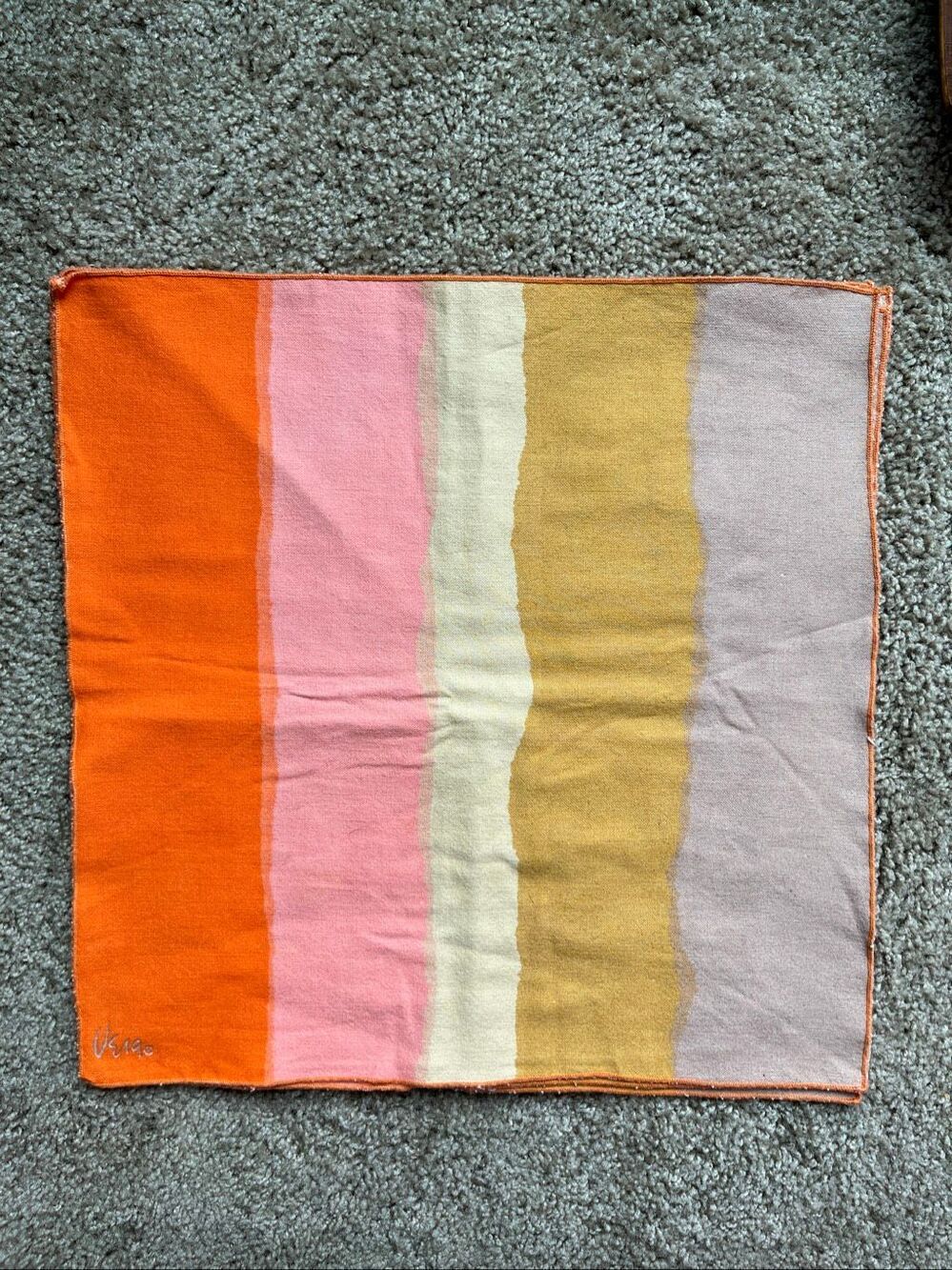 VTG 70s Vera Neumann Abstract Stripe Napkins Set of 4 NWOT Mid Century Modern